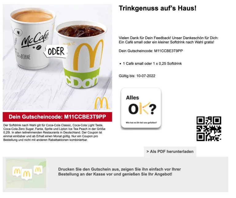 mcdonald feedback 2
